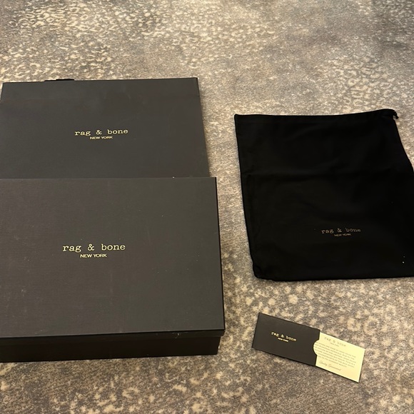 rag & bone Accessories - RAG & BONE SHOE BOX TISSUE DUST BAG SHOPPING BAG AND ENVELOPE WITH CARD